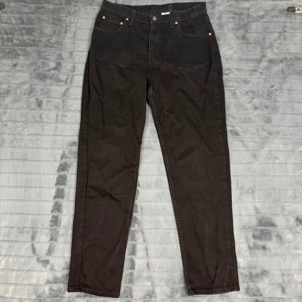 Jordache Vintage High Rise Straight Leg Black Denim Jeans 100101BB0 Size 13/14